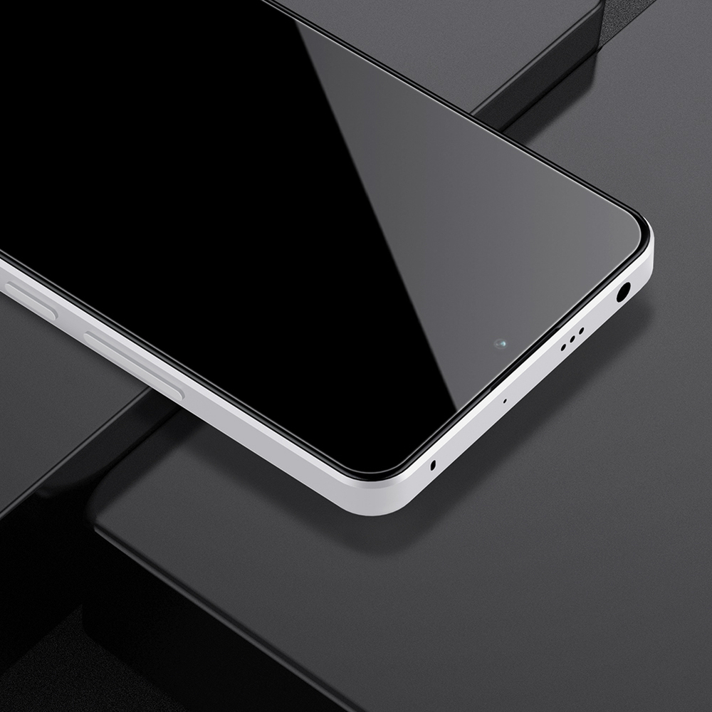 Защитное стекло на экран 6D для Xiaomi Redmi Note 13, Note 13 Pro и Poco X6 Pro, тонкие черные рамками и олеофобное покрытие, G-Rhino