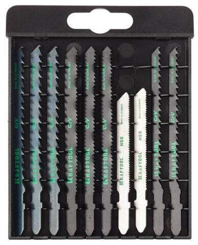 KRAFTOOL EU-хвост., по дереву и металлу, 10 шт, набор полотен (159590-H10)