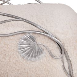 Кресло Нимфея Какао Античное Серебро