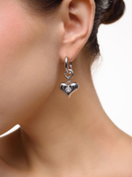 Серьги "Love Crystal" Silver