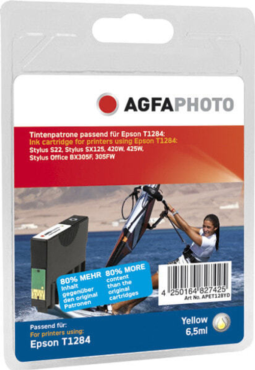 Картридж струйный желтый 1 шт AgfaPhoto Holding GmbH APET128YD