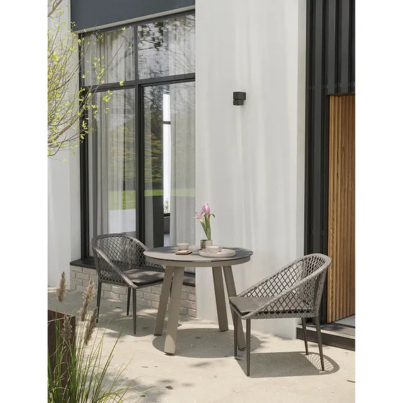 Плетеный стул Sverre, серый