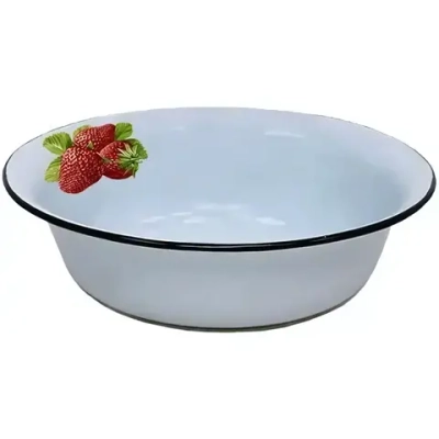 Таз эмалированный 16л с рисунком 02-3026/4