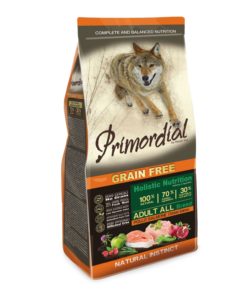 Primordial Adult Chicken & Salmon. Примордиал для взрослых собак с курицей и лососем.