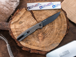 Нож SENCUT Scitus сталь D2 рукоять Dark Green Canvas Micarta