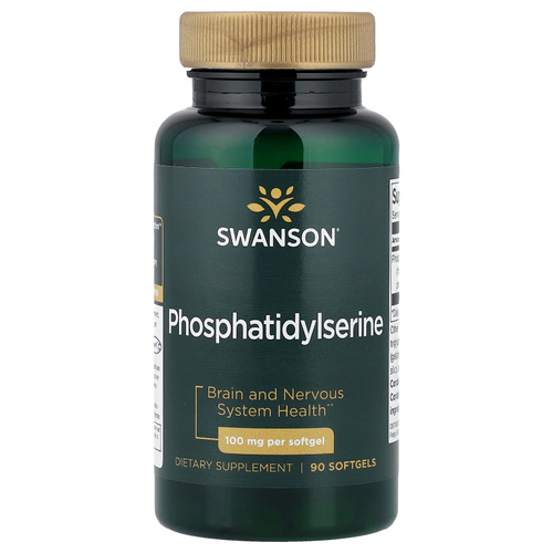 Swanson Vitamins, Фосфатидилсерин, 100 мг, 90 мягких таблеток