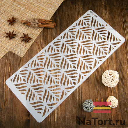 Трафарет для декора торта №55