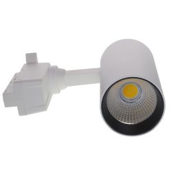 ULB-Q277 20W-4000К WHITE Светильник-прожектор светодиодный трековый. 1550 Лм. Белый свет 4000К. Корпус белый. ТМ Volpe