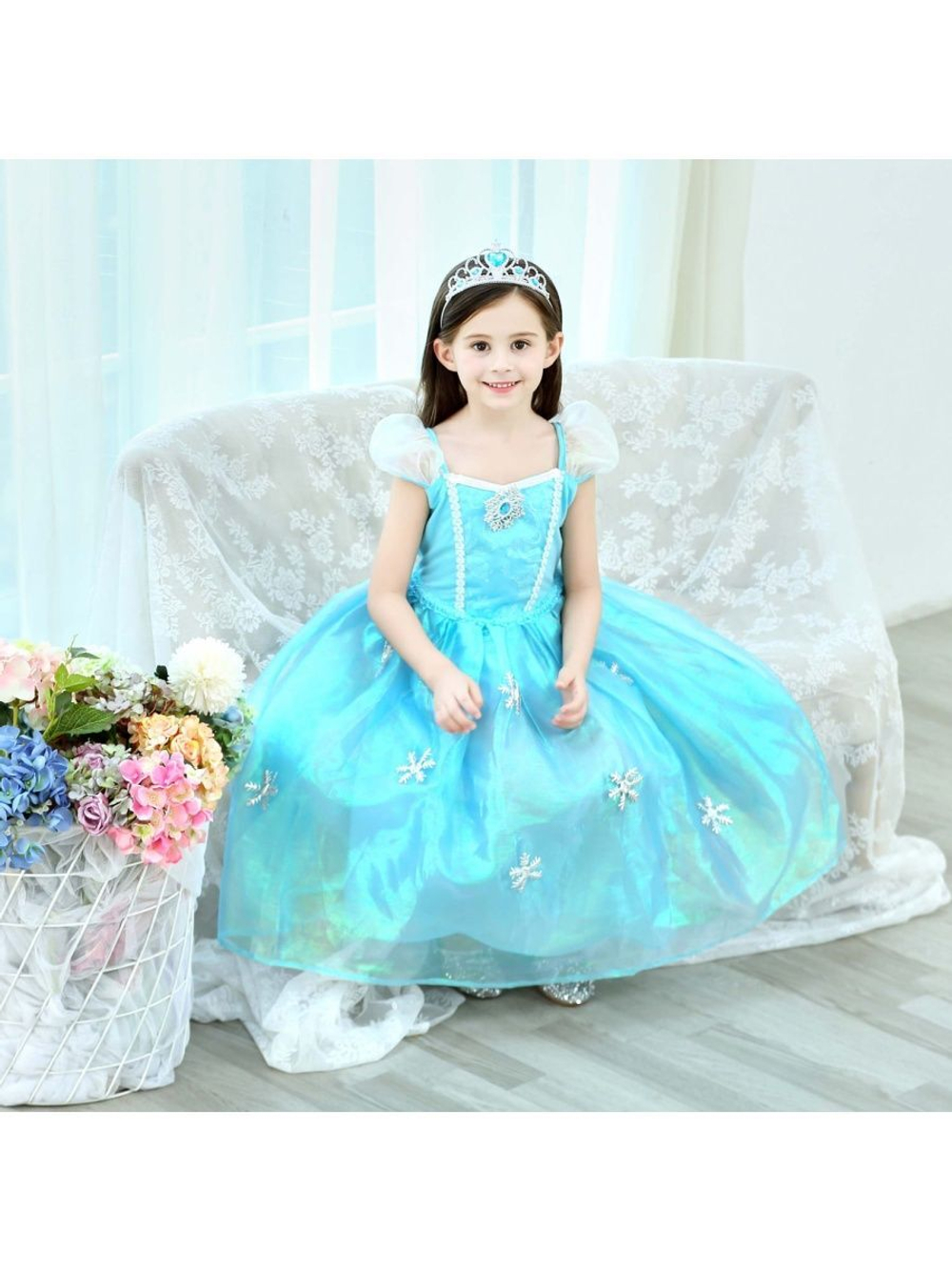 Новогоднее Детское платье Эльза