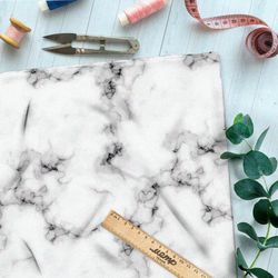 Ткань дюспо белый мрамор