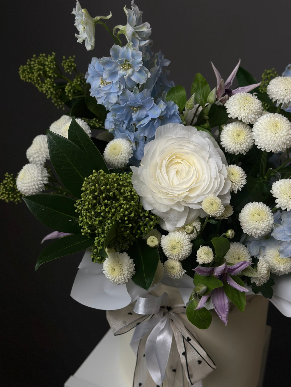 Цветы в коробке «Цветочная шкатулка»