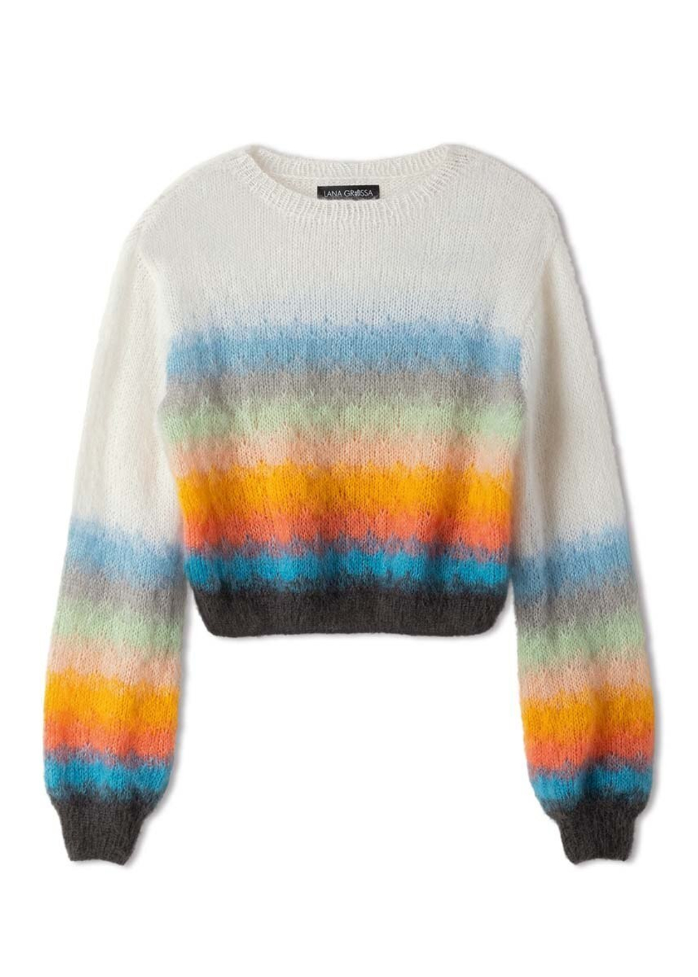 Джемпер спицами "Silkhair"