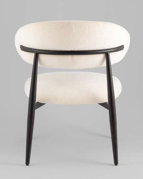 Кресло лаунж Ayla молочный