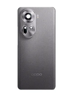Задняя крышка для Oppo Reno 11 5G серая (Grey) со стеклом камеры