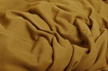 Kadife (горчичный). Шторы из стриженного бархата