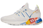 Adidas originals ZX 2K Boost fabric breathable low-cut sports casual shoes for men and women the same style white blue orange