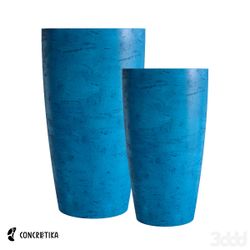 Кашпо CONUS COBALT BLUE D41 H57