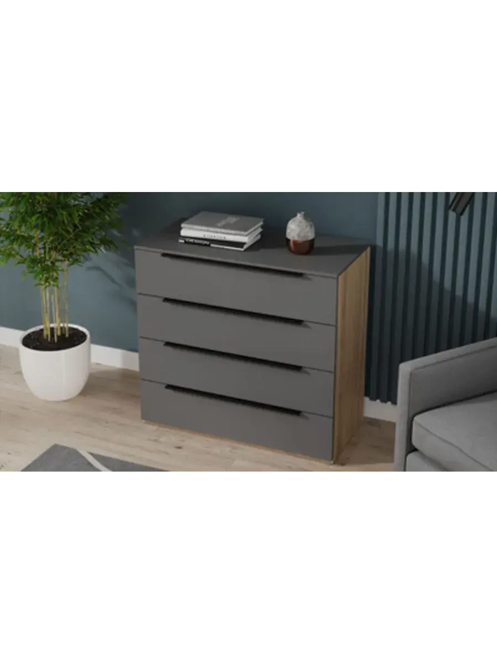 Комод для одежды Яблоня матовый 90х45х84 см