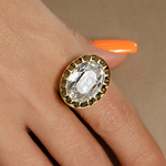 Кольцо Qudo TIVOLA UNICA big (G/P) Crystal 56 686702