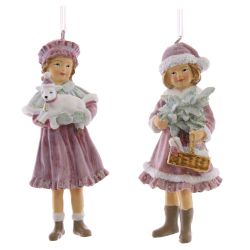GAEM Украшение новогоднее "Девочка", L4,5 W4,5 H11,5 см, 2в.