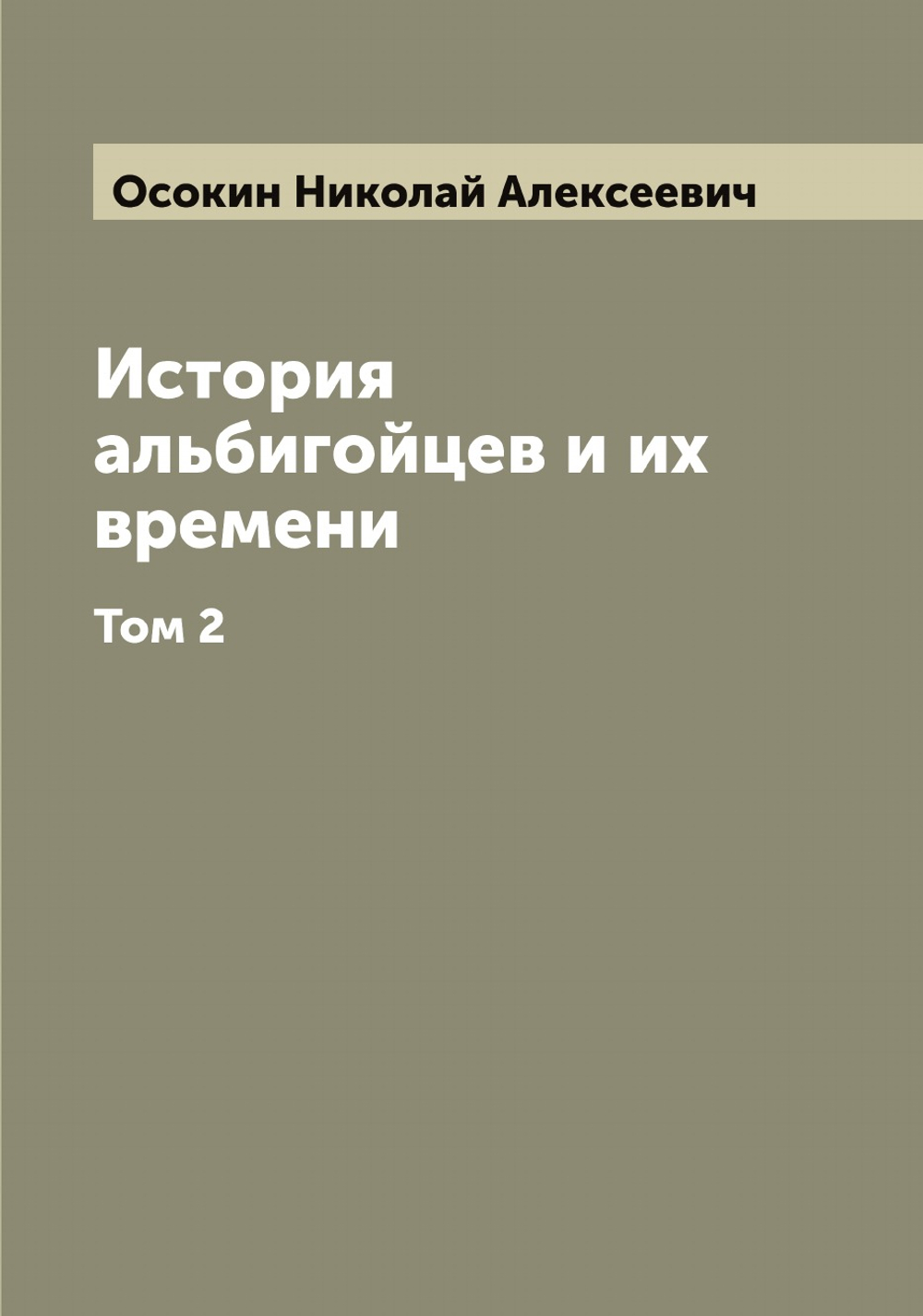 История альбигойцев и их времени. Том 2 | Осокин Николай Алексеевич
