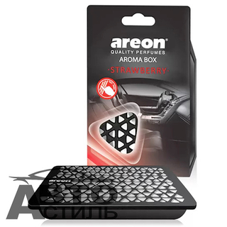 Ароматизатор в банке под сидение AREON  AROMA BOX  - Strawberry\Клубника