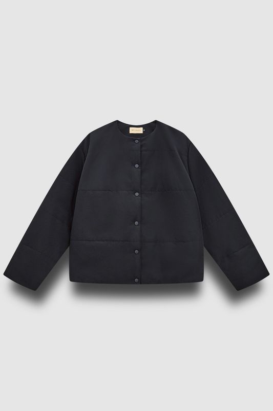 Куртка стеганая короткая, черный