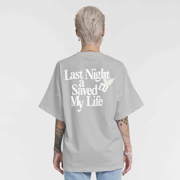 Футболка Last Night DJ серая - фото 6