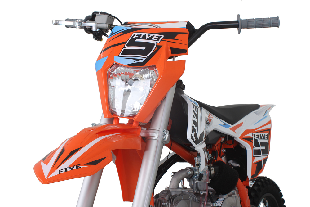 Питбайк Regulmoto FIVE EA (полуавтомат КПП) (Оранжевый/белый)