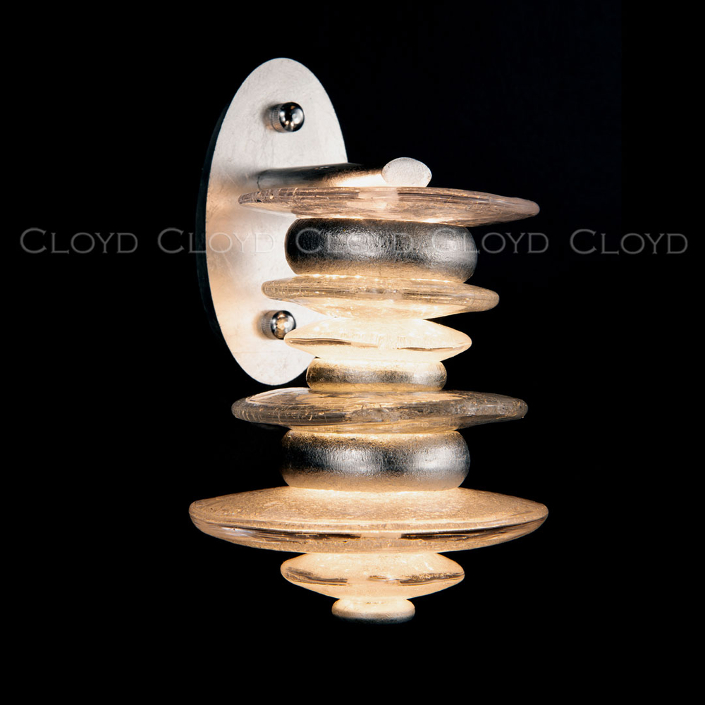 Бра Cloyd GEFEST W3 / выс. 25 см - серебро сусальн. (арт.20125)