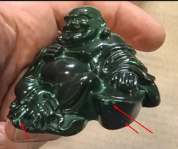 278144Y2 УЦЕНКА Фигурка "Хотей" искуственный нефрит, зеленый