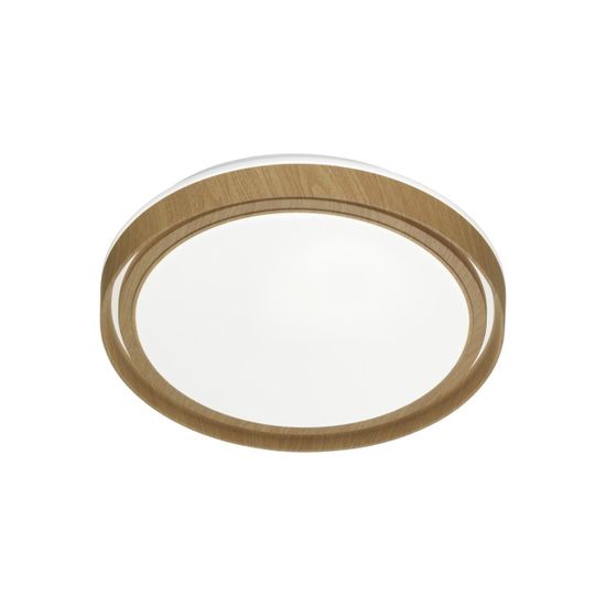 7640/AL BASICA SN 169 Светильник пластик/корич. под дер. LED 18Вт 4000K D295 IP43 RUX WOOD