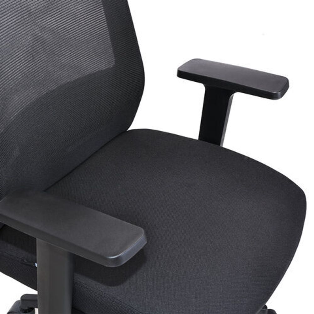 Кресло BRABIX PREMIUM "Agent ER-404", поясничная поддержка, регулируемый подголовник, ткань/сетка, черное, 532970