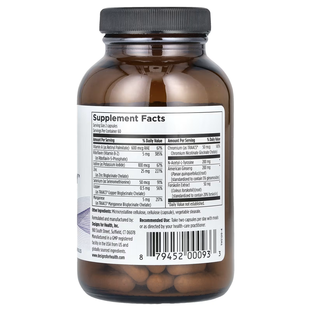 Designs for health Thyroid Synergy 120 veg caps.