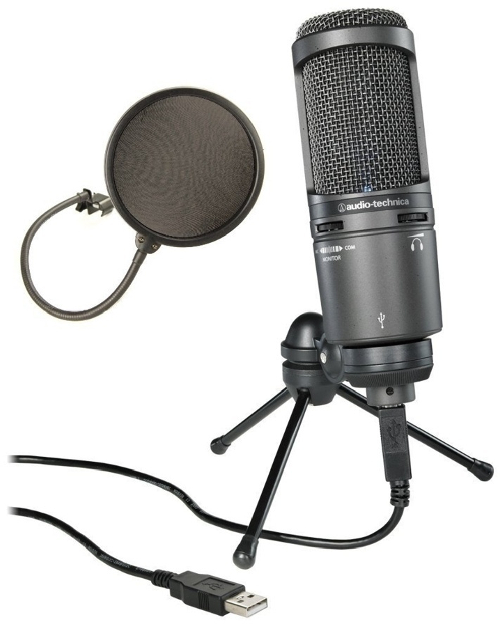 Микрофон Audio-Technica AT2020USB черный