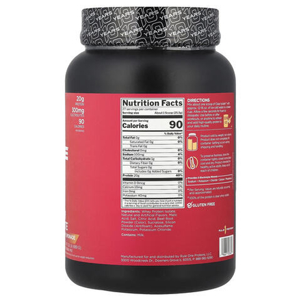 Rule One Proteins, Clear Isolate ™, клубничный лимонад, 689 г (1,52 фунта)
