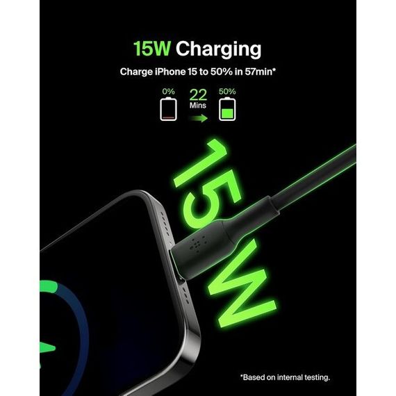 Кабель Belkin BoostCharge USB-A - USB Type-C 1м (CAB001bt1mBK) Black