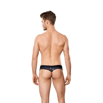 Мужские трусы тонги черные с принтом Doreanse NEBULA 1208