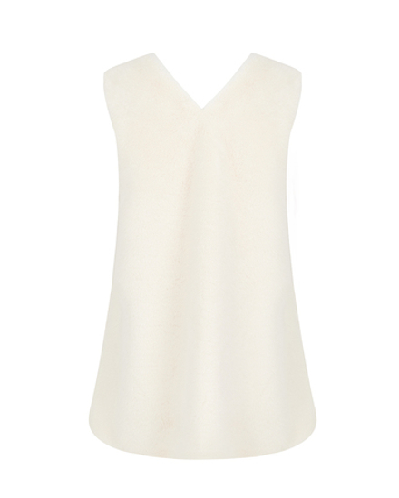 Платье мини из меха