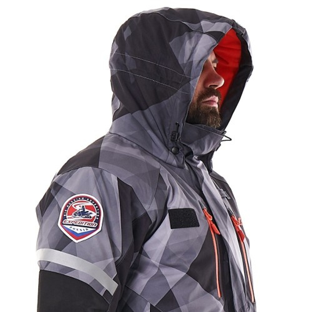 DRAGONFLY Зимняя куртка EXPEDITION Camo - Grey 2024