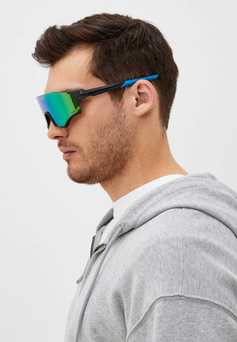 Спортивные очки HILX Revok / Matt Black Blue / Green Lens