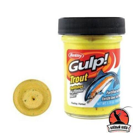 Паста форелевая Berkley GULP! DOUGH Natural Scent Garlic - CHUNKY Cheese 50gr