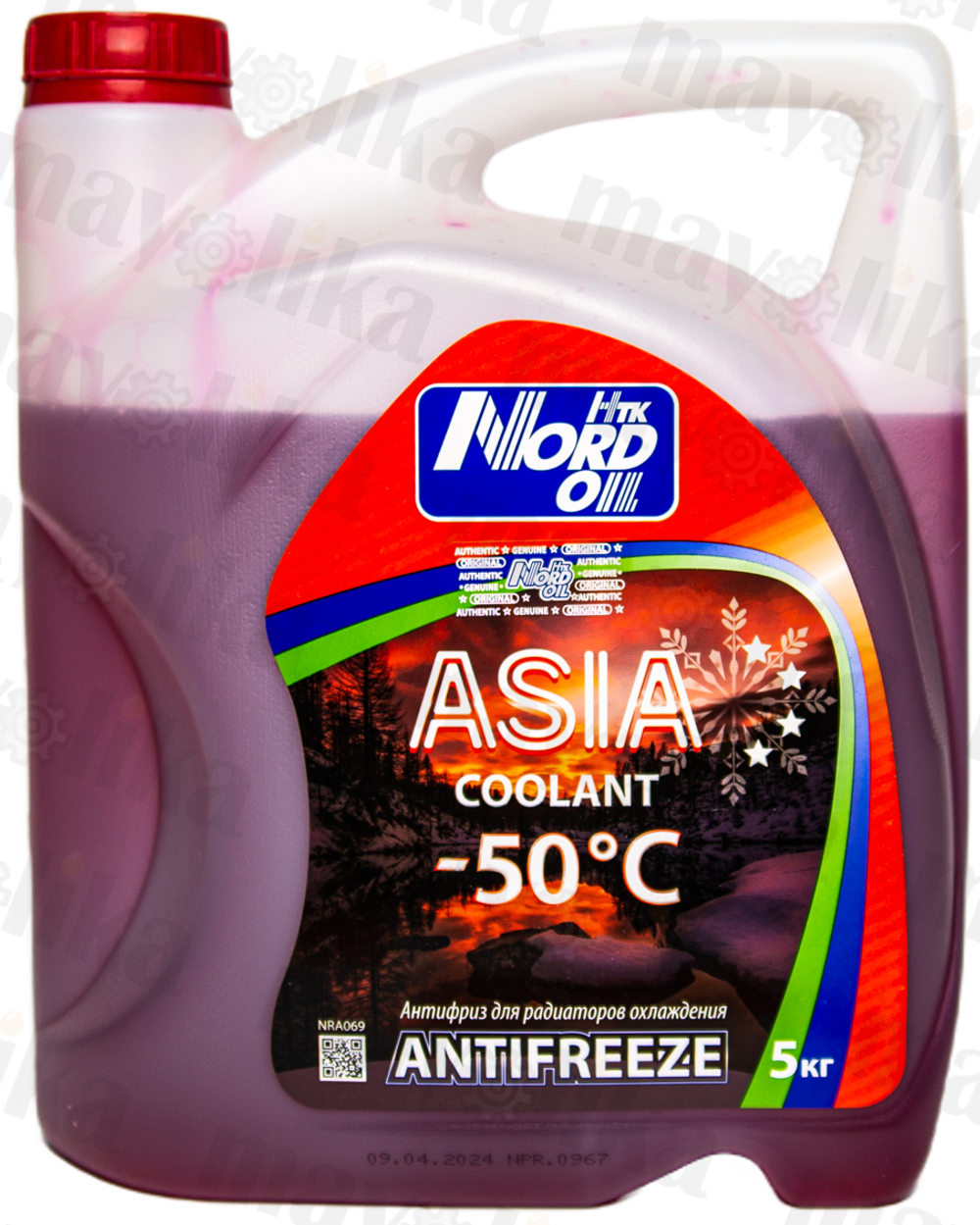 Охлаждающая жидкость NORD OIL Asia COOLANT red (-50)