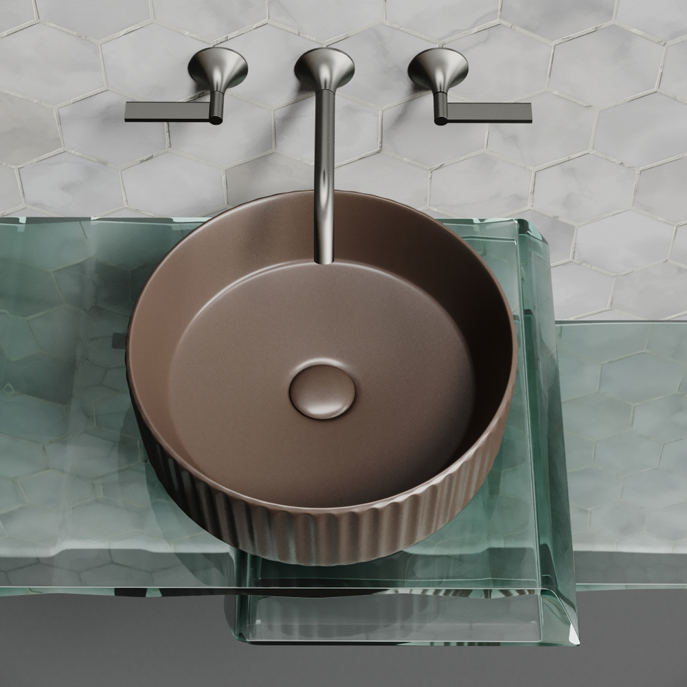 Рукомойник Ceramica Nova Element 36, см CN6057MDB темно-коричневый матовый