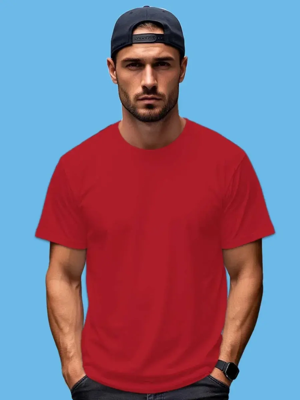 Футболка Взрослая.Премиум однотонная.Набор 2 шт