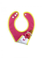 Фартук нагрудный детский с держателем для соски-пустышки, 1 шт. 4+