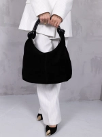 сумка через плечо шоппер натуральная замша