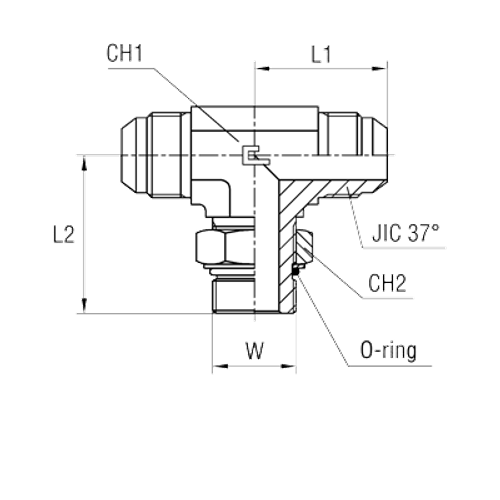 Штуцер FRTA JIC 1.7/8" UNF1.7/8"