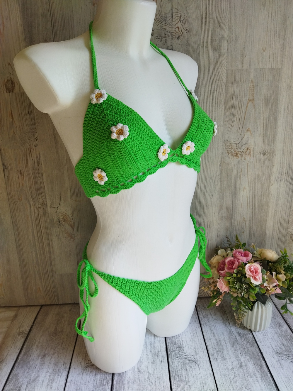 Купальник вязаный