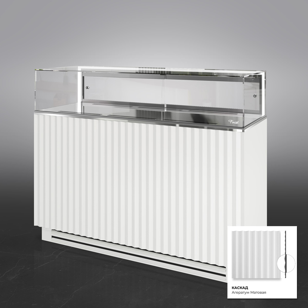 Кондитерская напольная холодильная витрина Finist GLASSIER 58 LUX